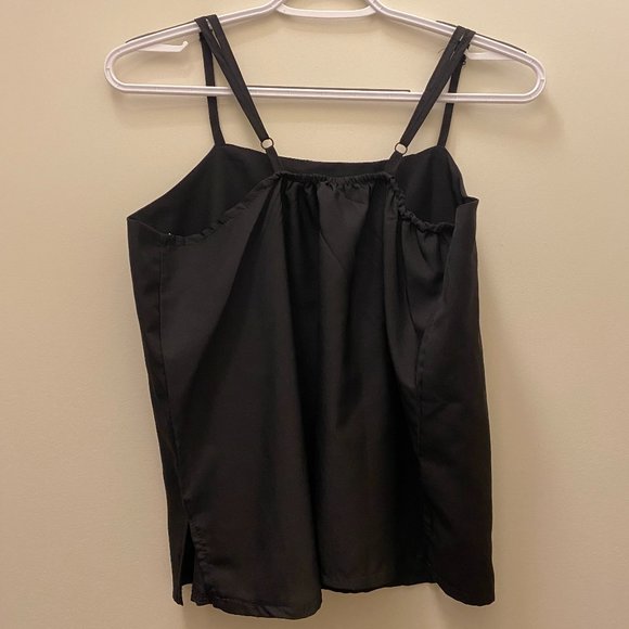 >>> bamboo camisole top in black - Picture 2 of 2